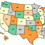 Usa Map With State Abbreviations Map