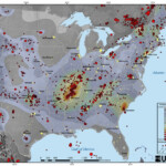 USGS Map Showing The Prevalence Of Earthquakes In The United States