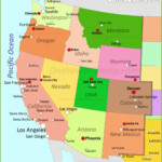 Western States Of Usa Map California State Map