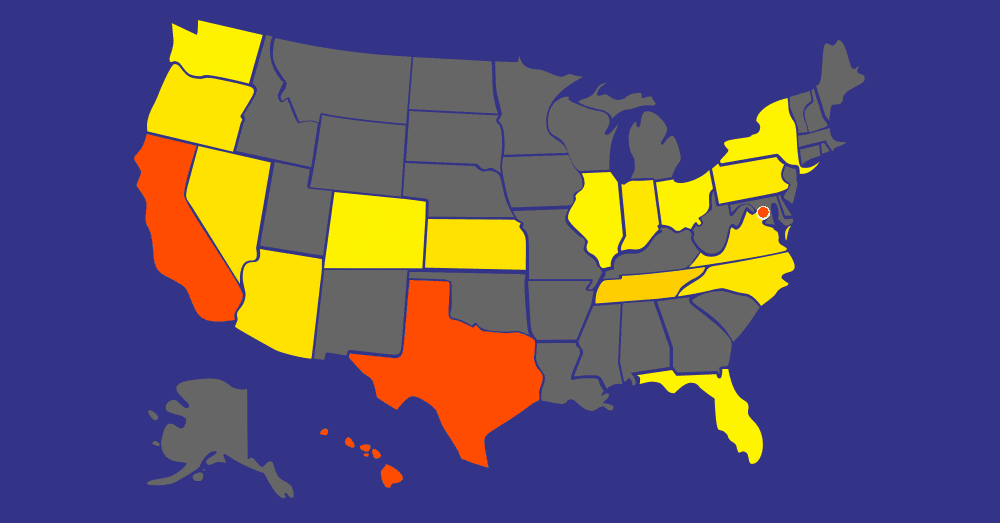 Where Have You Been In The US Create Your Own Visited States Heat Map