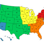 10 Elegant 5 Regions Of The United States Printable Map Printable Map