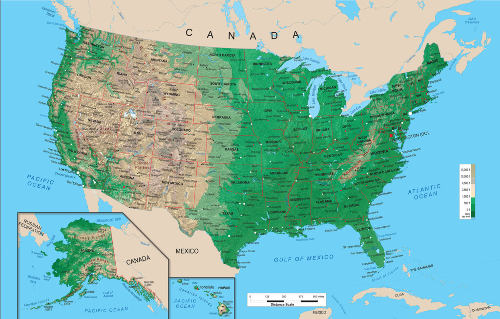 11 Topographic Map Of The United States Images Us Topographic Map 