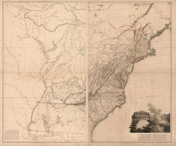 1802 Map Map Of The United States Of North America Early United Stat 