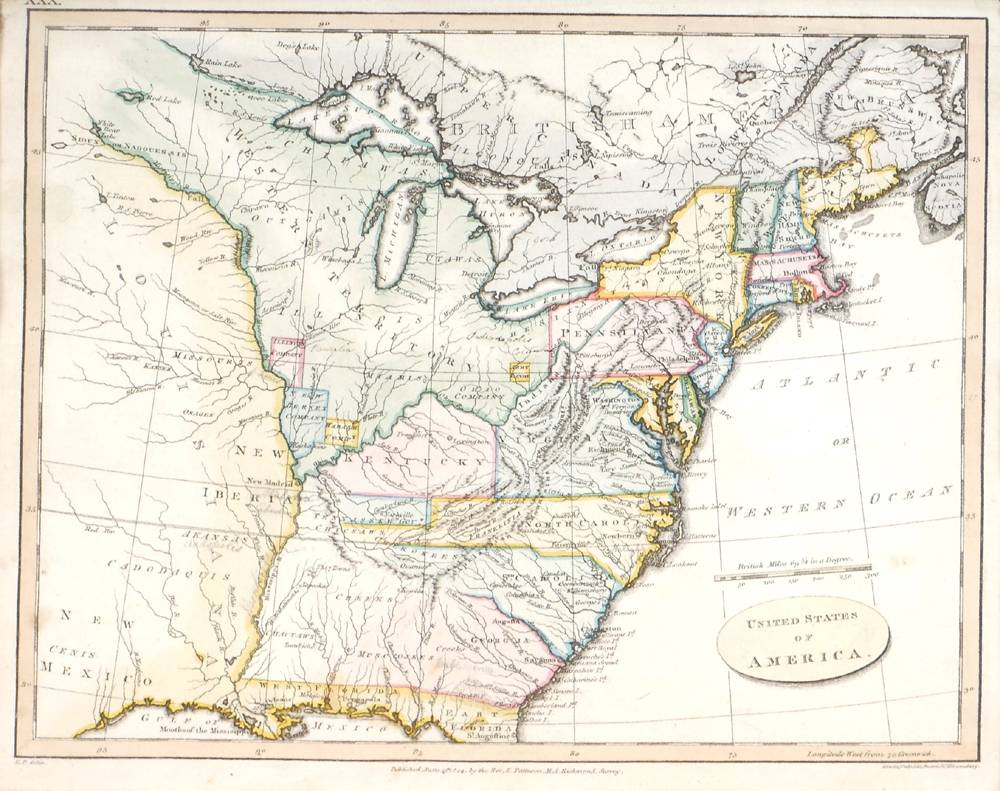 1804 Map Of The United States Map