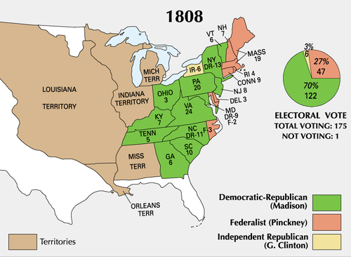 1808 United States Presidential Election Wikipedia