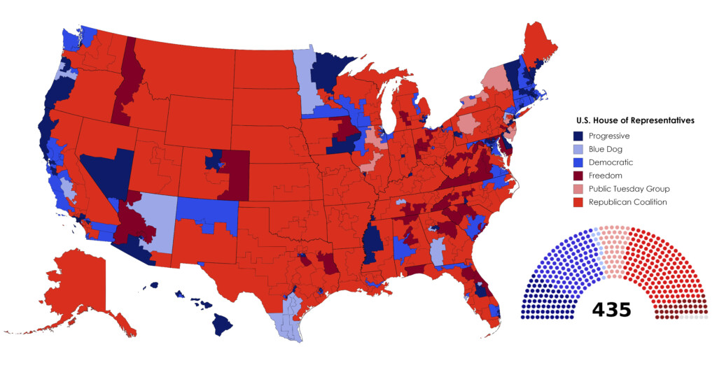 1999 House Of Representatives Us Map Map