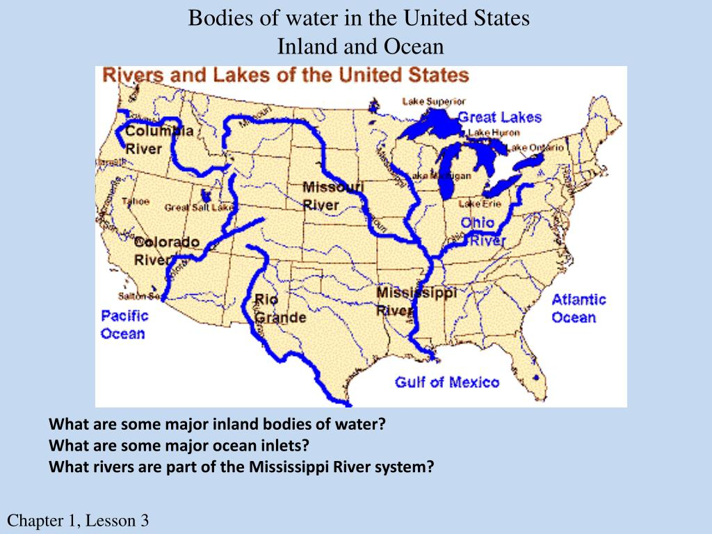 26 Map Of The United States Bodies Of Water Online Map Around The World