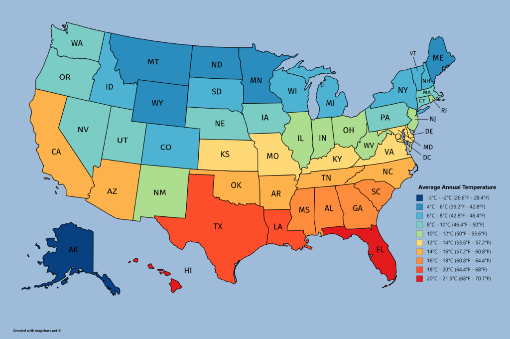 30 Average Temperature Map Usa Online Map Around The World