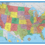 48x78 Huge United States USA Classic Elite Wall Map Laminated