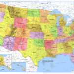48x78 United States Classic Premier Laminated Wall Map Poster Walmart