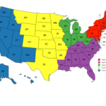 5 Regions Map Of The United States Map