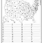 50 States And Capitals Map Quiz Printable Printable Maps