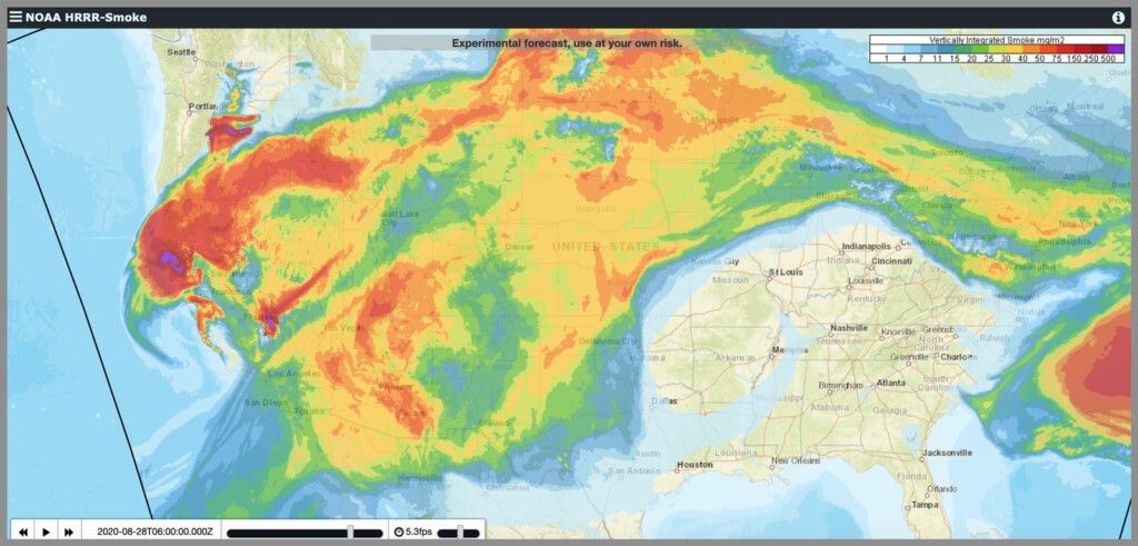 A Beautiful Yet Grim Map Shows How Wildfire Smoke Spreads WIRED