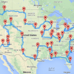 A Map Of The Optimal United States Road Trip That Hits Landmarks In All