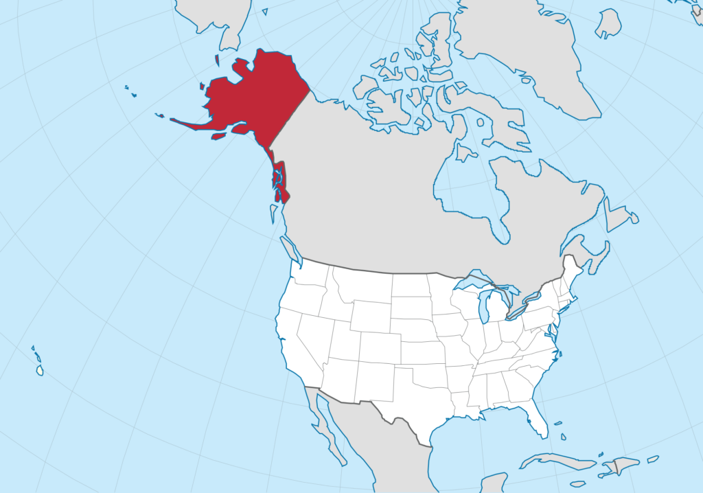 Alaska Alasca Mapa
