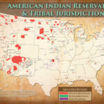 American Indian Reservations Map W Reservation Names 24 x36