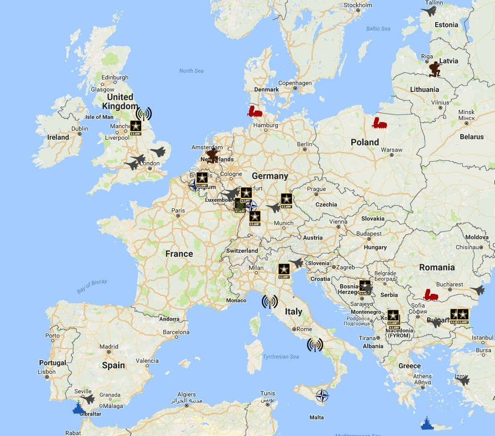 Awasome Where Are The Us Military Bases In Europe References