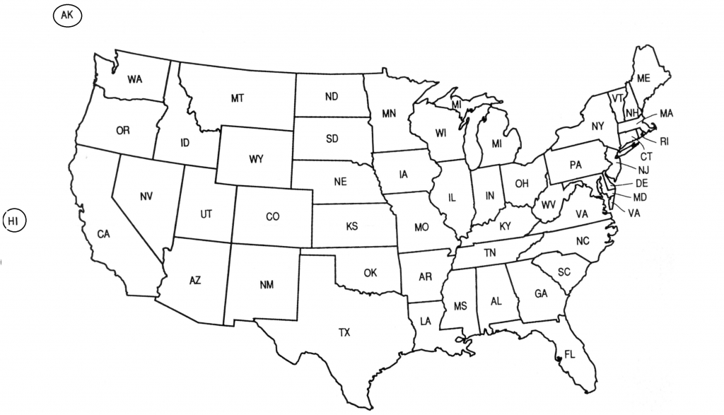 Blank Usa Map Fill In Printable US Maps