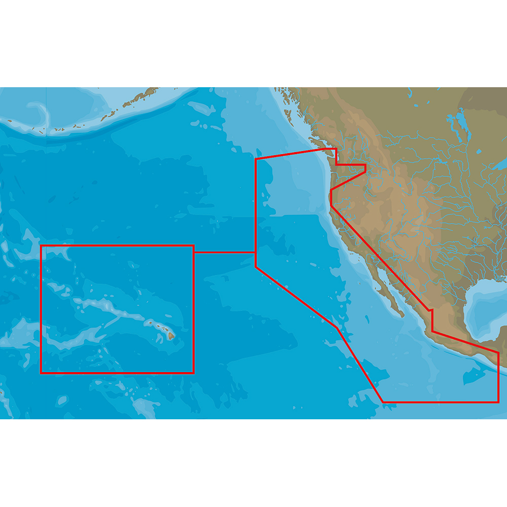 C MAP 4D NA D024 USA West Coast Hawaii Full Content 686074003378 