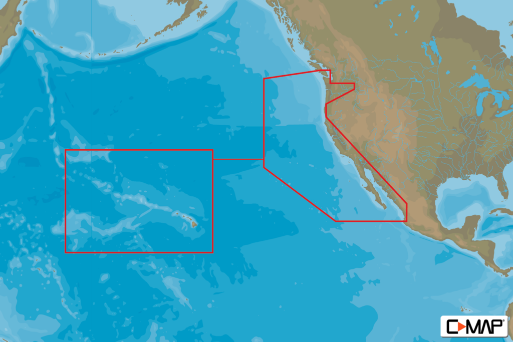 C MAP 4D Wide US West Coast Hawaii