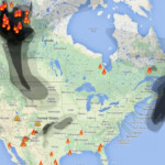 Canadian Smoke Drifts Into The United States Wildfire Today