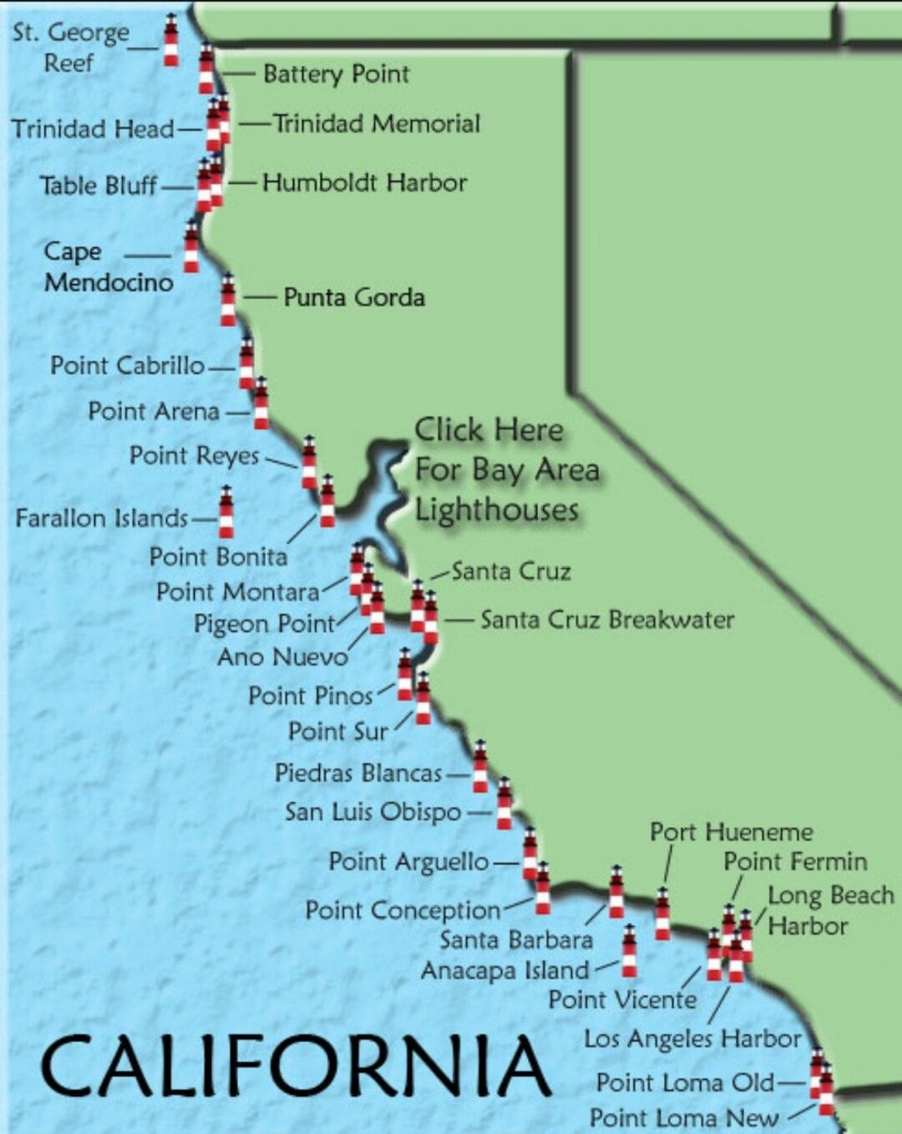 Central California Beaches Map Printable Maps