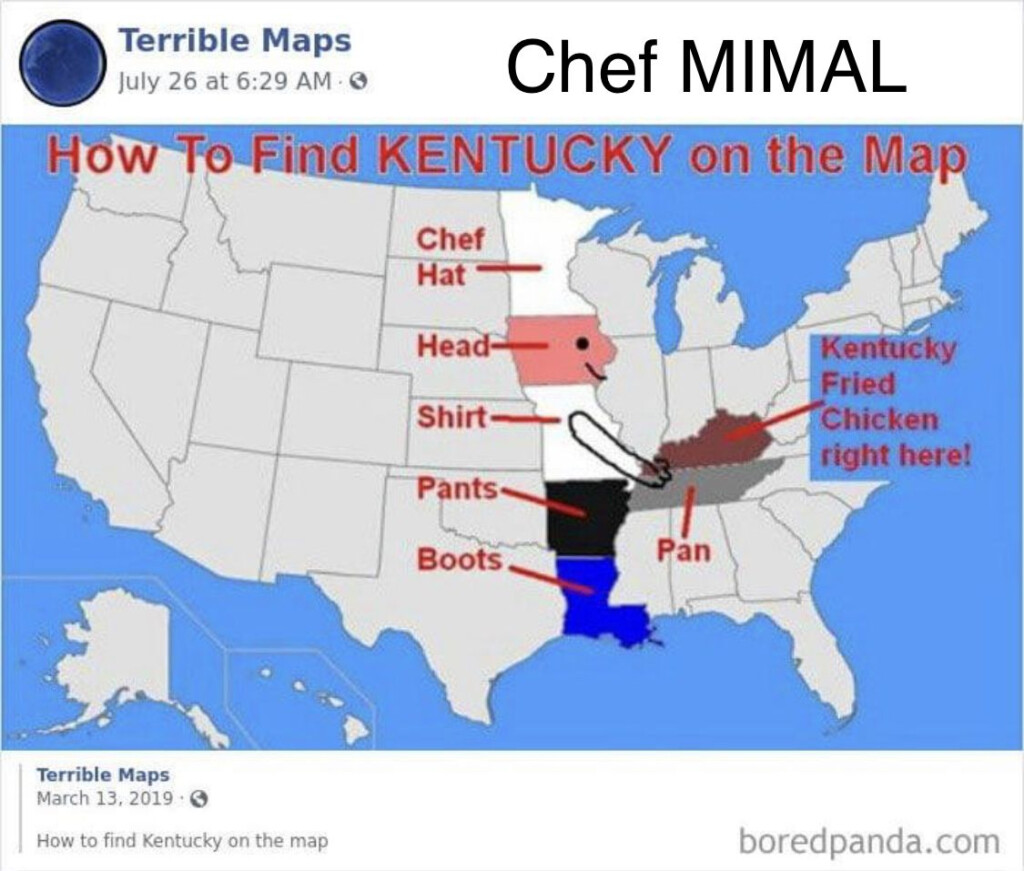 Chef MIMAL Funny Maps Map Funny Posters