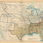Civil War Atlas Plate 167 Map Of The United States Of America Showing
