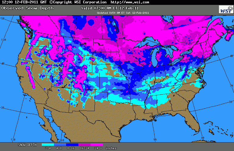 Community Collaborative Rain Hail Snow Network US Snow Cover 