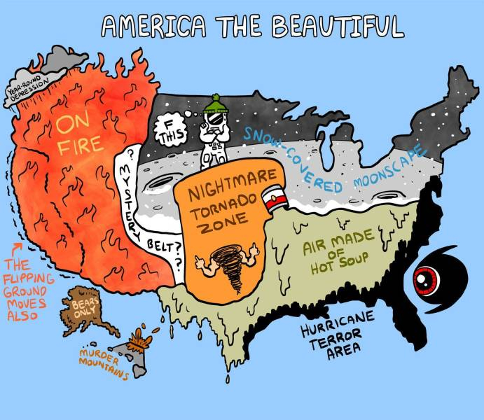 Cool Maps Of United States Of America 18 PICS Izismile