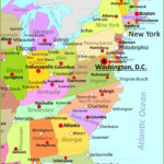 East Coast Usa Maps With States And Cities Palm Beach Map