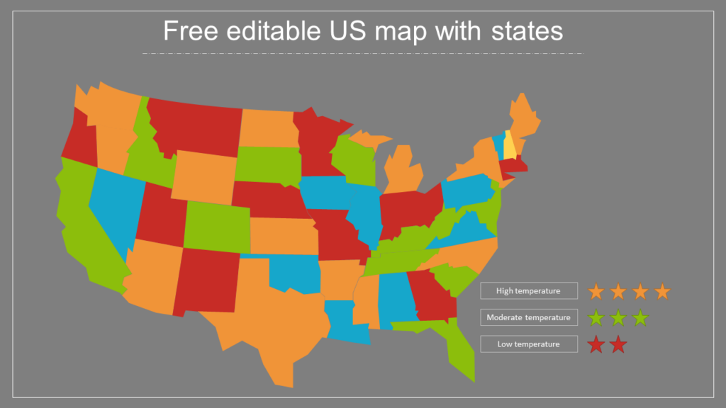 Editable Us Map Powerpoint Download Free