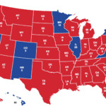 Electoral College Per State Map Map