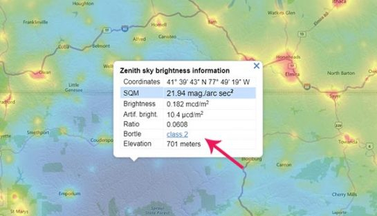 Find Your Night Sky Brightness On The Bortle Scale Real Life Examples