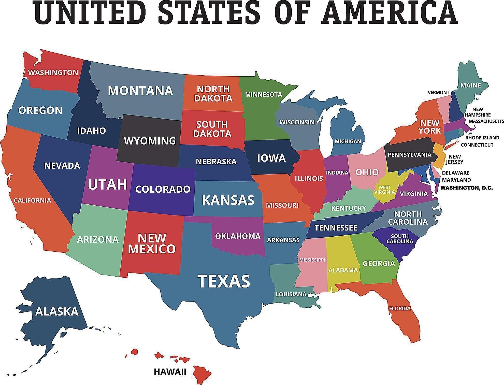 Free Printable Labeled Map Of The United States Free Printable Free 