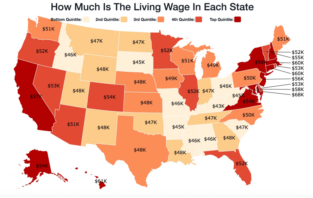 Gas Prices Per State Map Printable Map