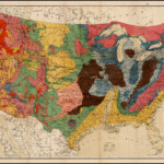 Geological Map Of The United States Compiled By C H Hitchcock And W P