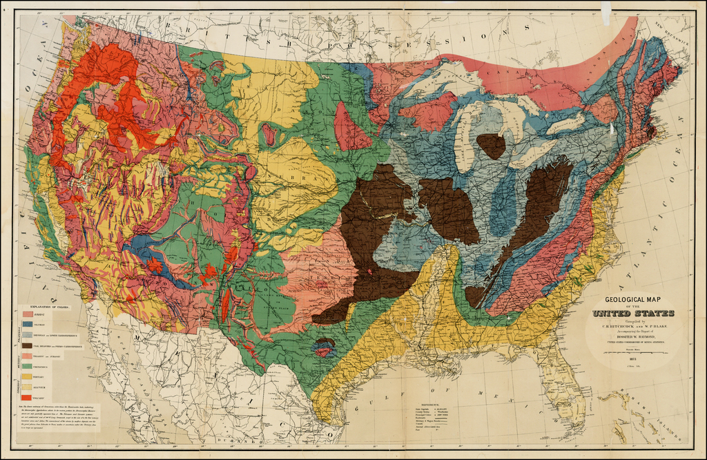 Geological Map Of The United States Map