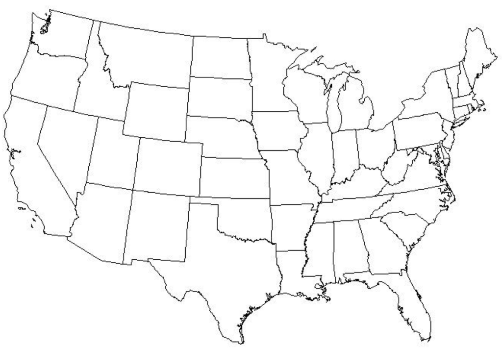 Google Blank Map Of United States