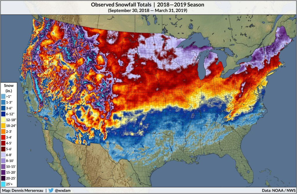 Here s A Look At How The Snow Piled Up Across The United States This 
