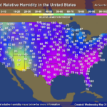 Humidity Map Of The Us Map
