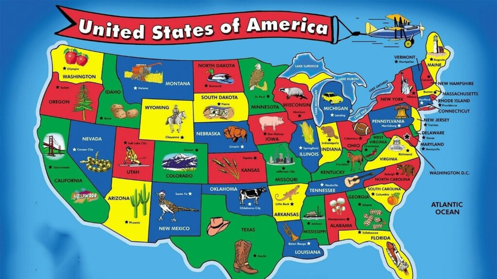 Image Result For 50 States And Capitals Map Usa Map States And 