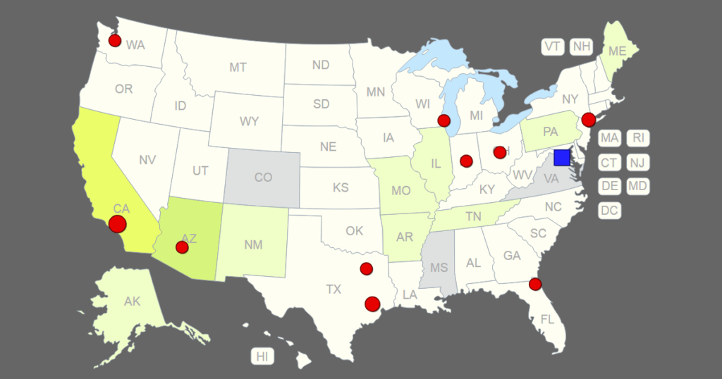 Interactive Map Of United States Map VectorCampus Map