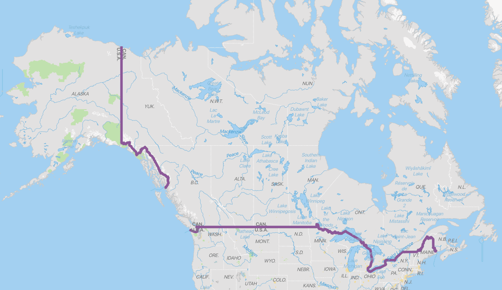 Interesting Geography Facts About The US Canada Border Geography Realm
