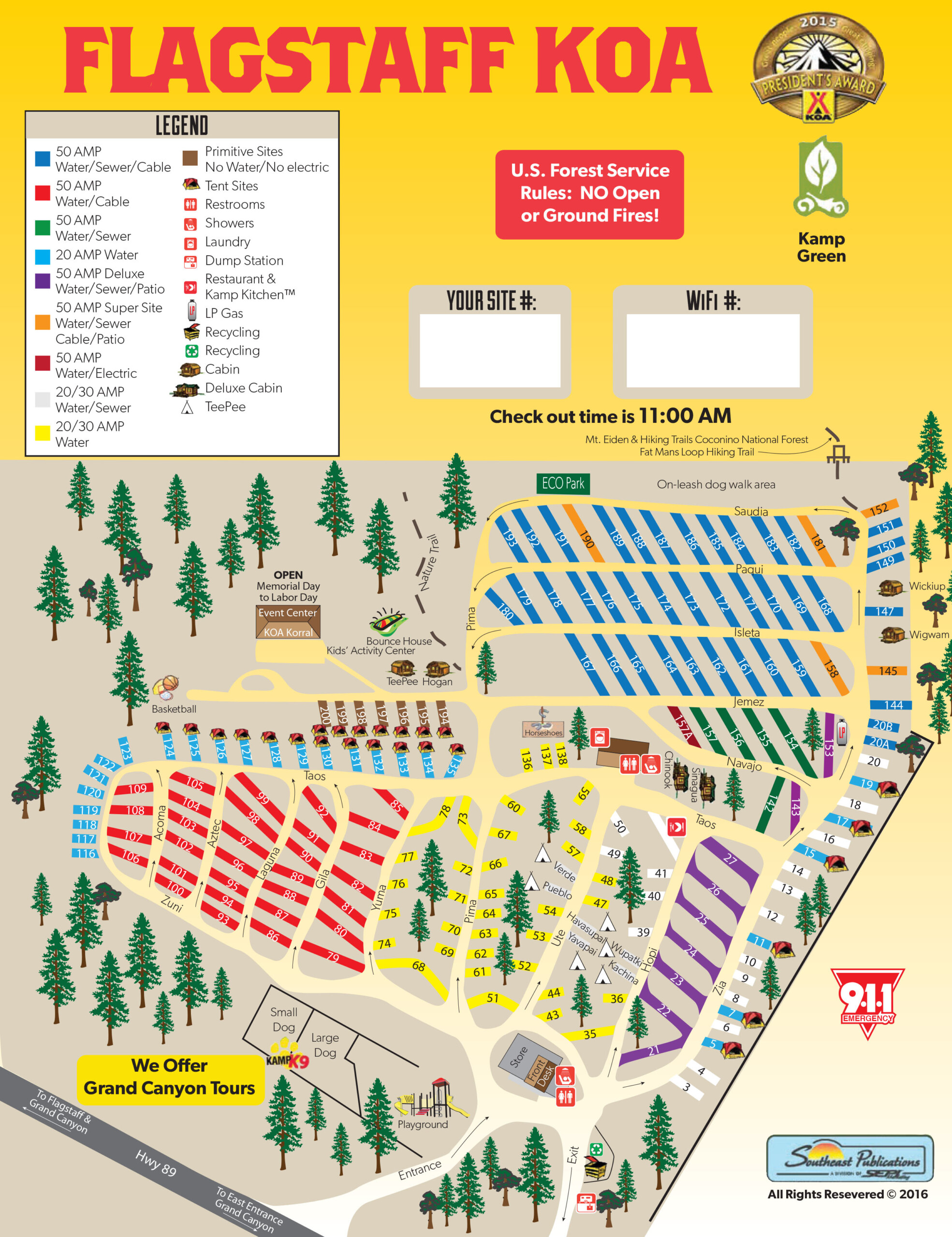 Map Of Koa Campgrounds In The Us - Printable Map Of The US