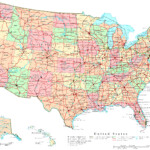 Large Detailed Administrative And Road Map Of The USA The USA Large
