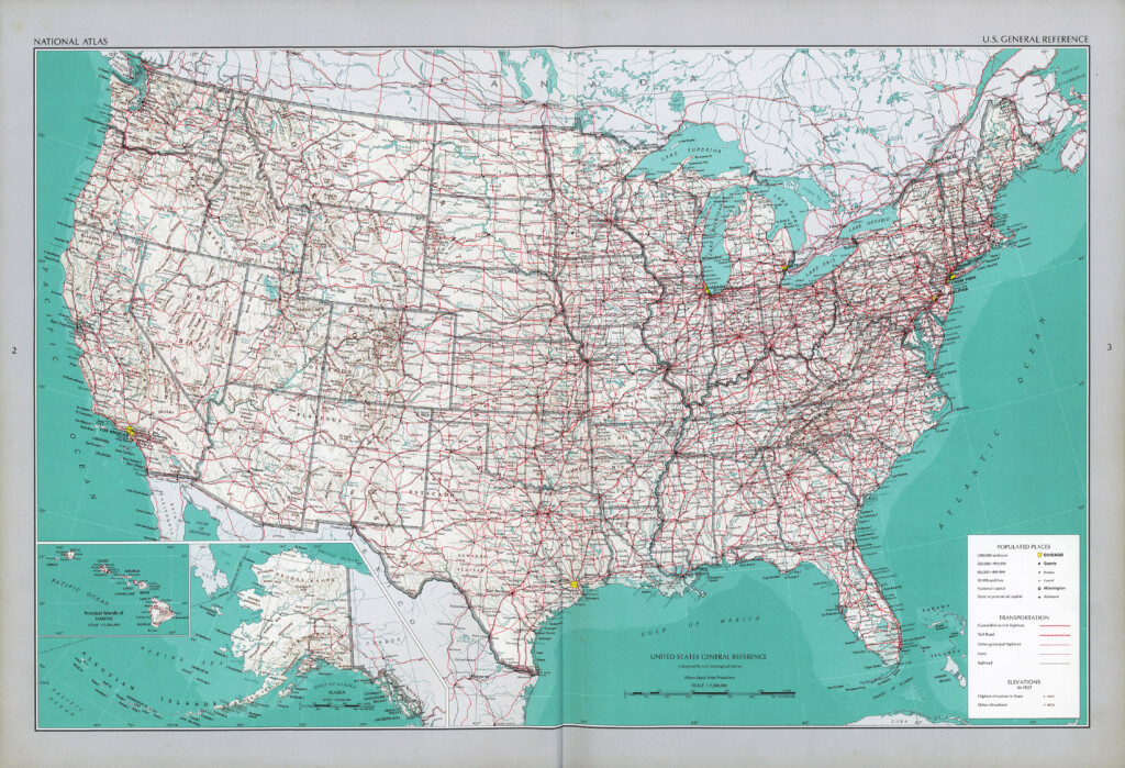 Large Detailed Political Map Of The USA With Roads And Cities USA 