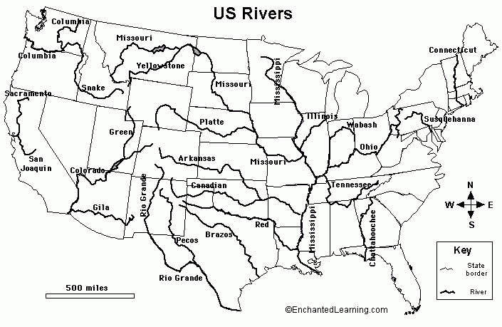 Major US Rivers Major US Rivers
