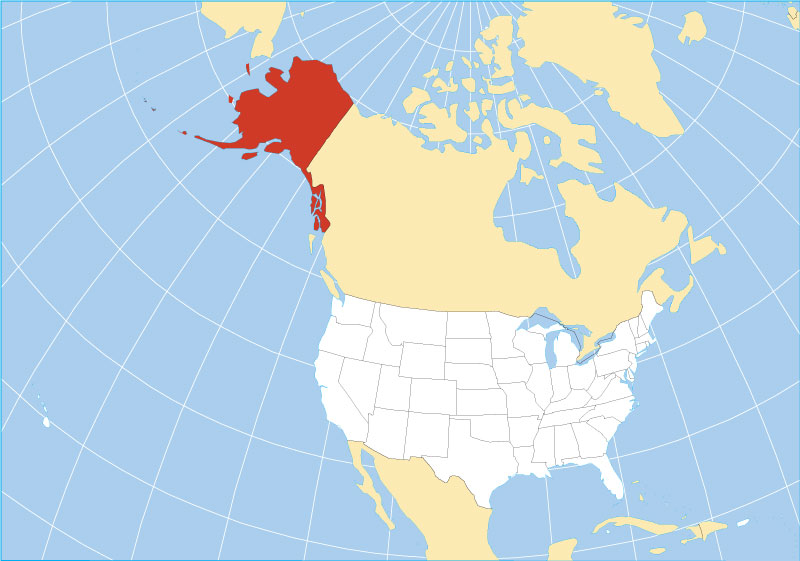 Map Of Alaska State USA Nations Online Project