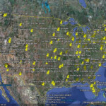 Map Of Every Coaster In The US Using Google Earth Theme Parks Roller